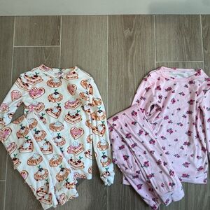 Cat & Jack Kids Pajama Set - Pink and Cream